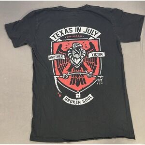 Texas In July T-Shirt Metalcore Black Tshirt Another Victim Broken Soul Vulture